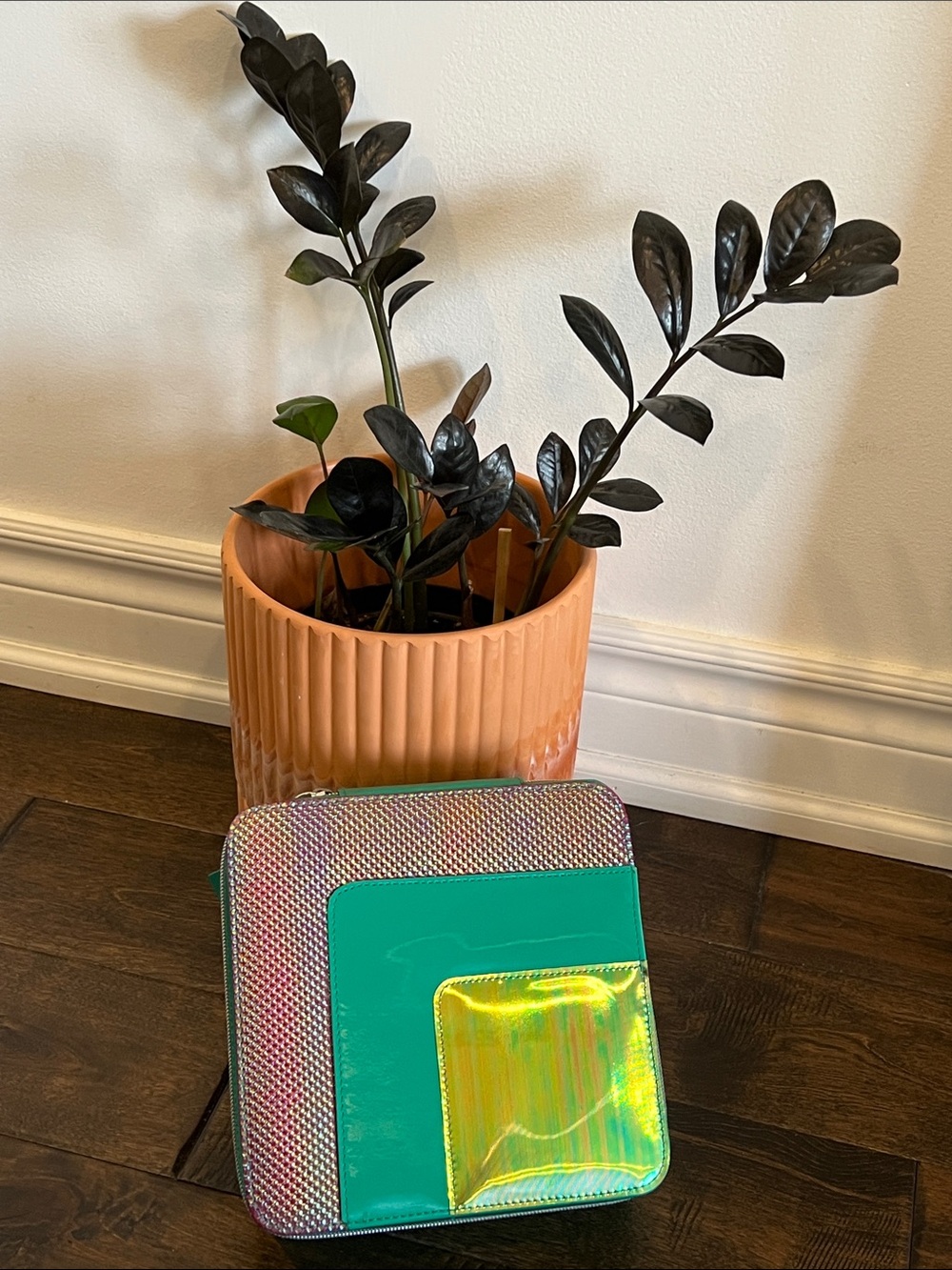 Holographic Makeup Case - Sephora x Pantone  Iridescent Color Block Beauty Box